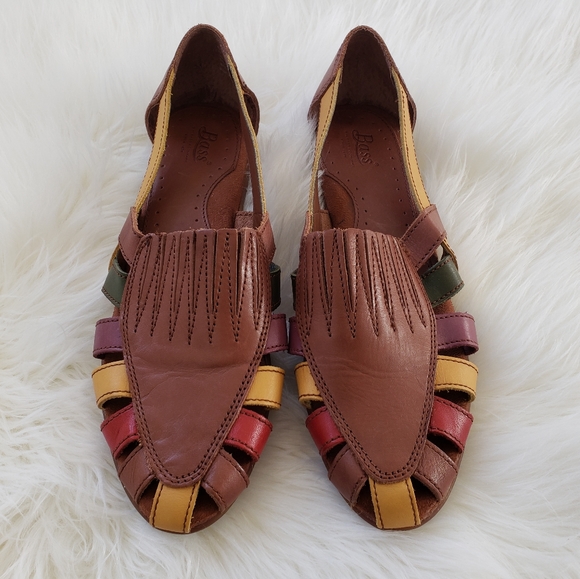 Bass Eirween Congac Multi Colored Loafer Sandals - Picture 2 of 7